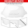 Motorcycle 10.5" ABS Plastic Windshield Windscreen Clear Fit For Harley Trike Tri Glide Ultra Classic FLHTCUTG 2014-2025