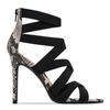 fashion Women Shoes Fish Mouth Snake Pattern Stiletto Sexy Fashion Women's Sandals Peep Toe Heels Luxury Sandals Women Designers2024