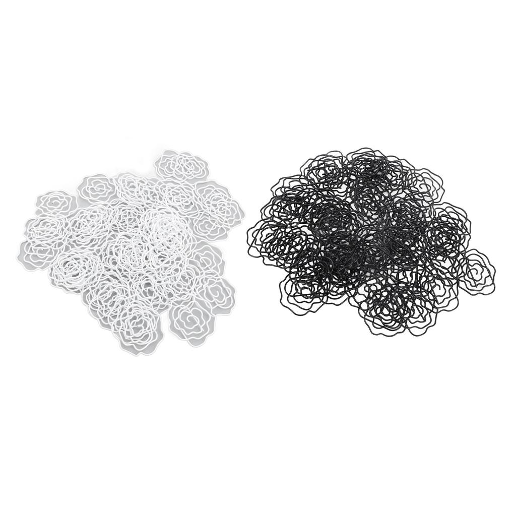 50pcs Paper Clips Cute  Shaped Decorative Metal Paperclips with Storage Box for School Office