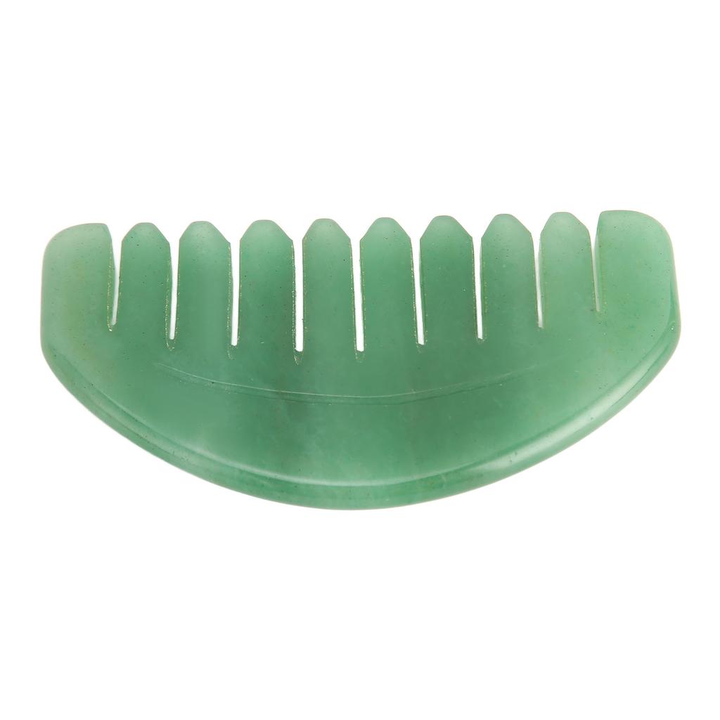 Massage Comb Scalp Care Relax Handheld Portable Jadestone Gua Sha Scraping Comb for Head Arm Leg