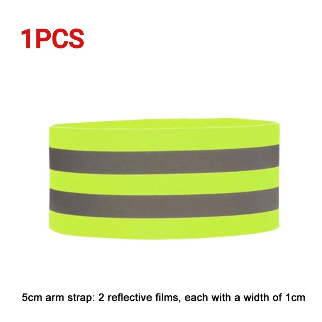 1-5PCSReflective Armband Adjustable Reflective Bracelet Strap High Visibility Safety Reflector for Night Walking Cycling Running