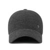 Mens Winter Warm Wool Blend Baseball Cap with Ear Flaps Dad Hat