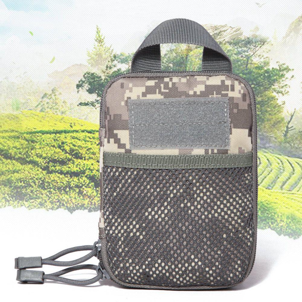 Zipper Nylon Wallet EDC Molle Pouch Belt Bag Waist Pack Phone Bag