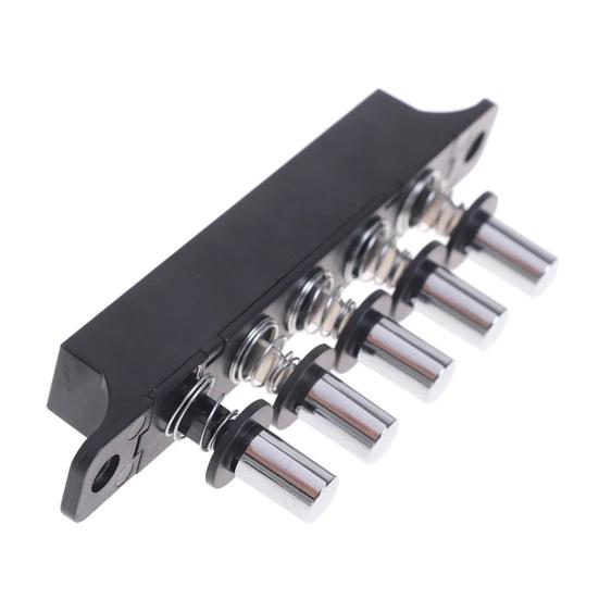 Yousheng Push Button Switch for Range Hood Five-Position Silver Piano Key Design Five Independent Wind Speed Controls Switch Panel Easy Installation