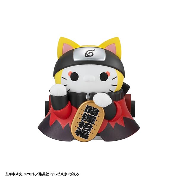 MEGA CAT PROJECT NARUTO Shippuden Maneki Neko FORTUNE Uzumaki Naruto and Friends 70mm PVC Painted Finished Figure Nyarto! (BOX) Approx.