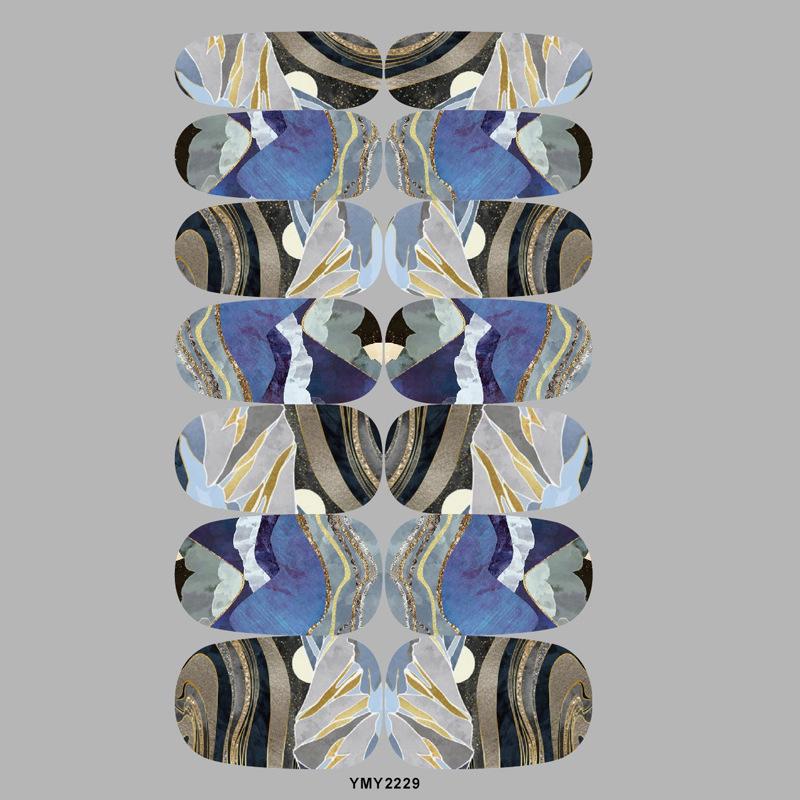 Marble Nail Art Stickers YMY2218-2229