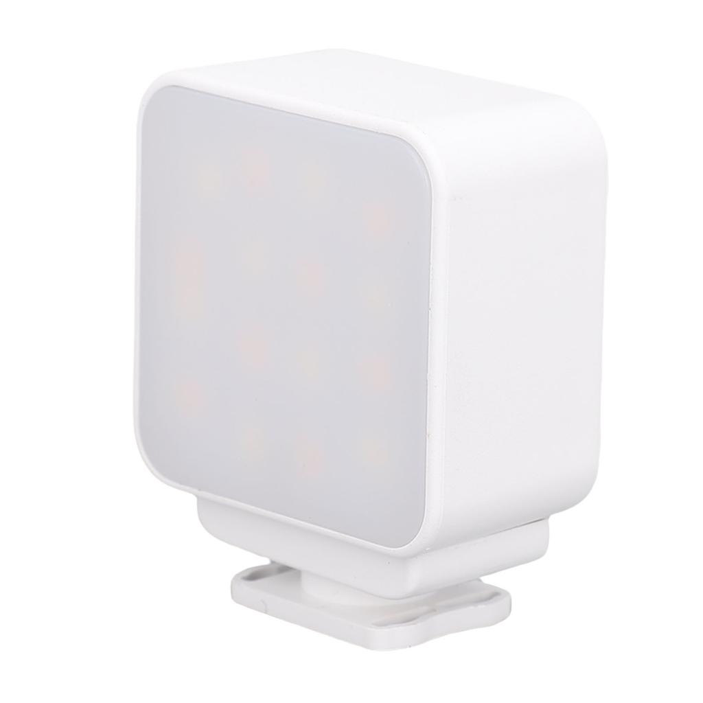 LED Video Light Fit for Pocket 3 Action Camera Fill Light Vlog Selfie Light with 16 LED Beads for Video Recording White