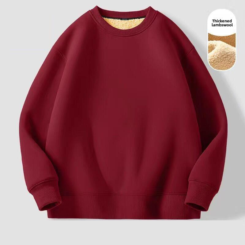 Men's & Women's Thick Fleece Sweater - Lamb Fleece, Warm, Round Neck - Perfect for Autumn & Winter