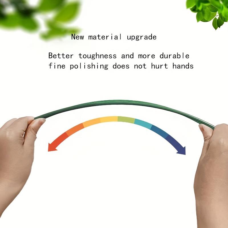 Pachet de 10 Tutori de Plante din Plastic și Fibră de Sticlă - Bastoane Verzi de Grădină pentru Orhidee, Plante de Interior la Ghiveci și Flori - Suporturi Durabile Rezistente la Îndoire