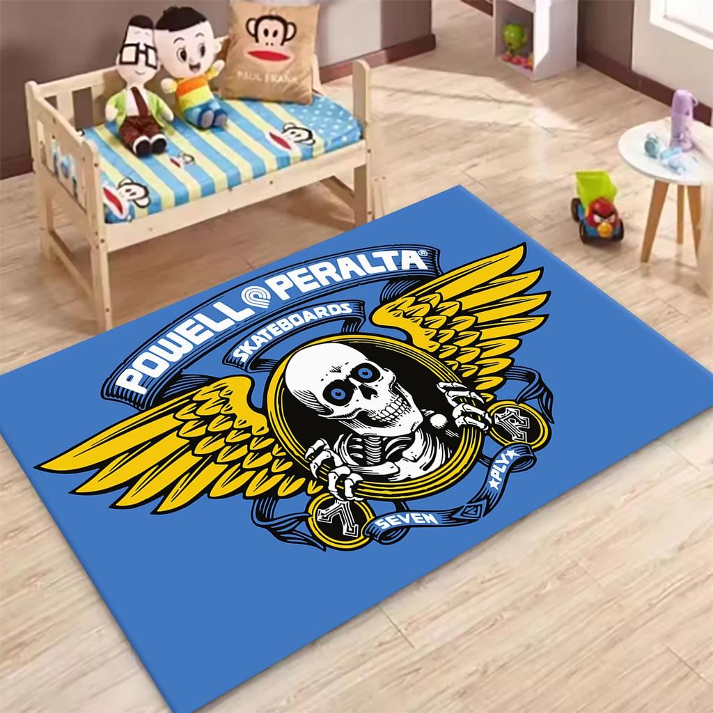 P-Powell P-Peralta skateboard Tappeti Antiscivolo Tappeto Multifunzione Tappeti per Soggiorno Zerbini per Ingresso Casa Cucina Corridoio