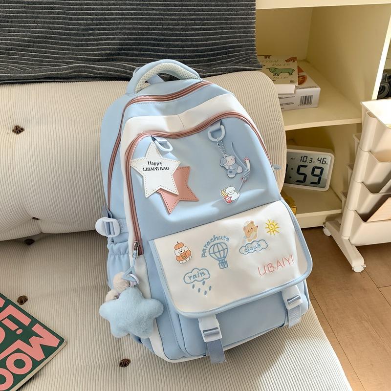 Large-capacity and High Value Ins Wind Small Backpack Schoolboy Light and Cute Wind Backpack