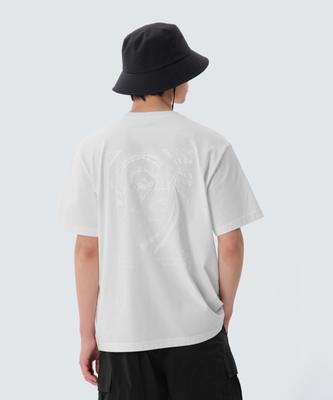 SNOWPEAK APPAREL Cotton Foam Graphic Short Sleeve T-Shirt (S25Mmfts66) Off White