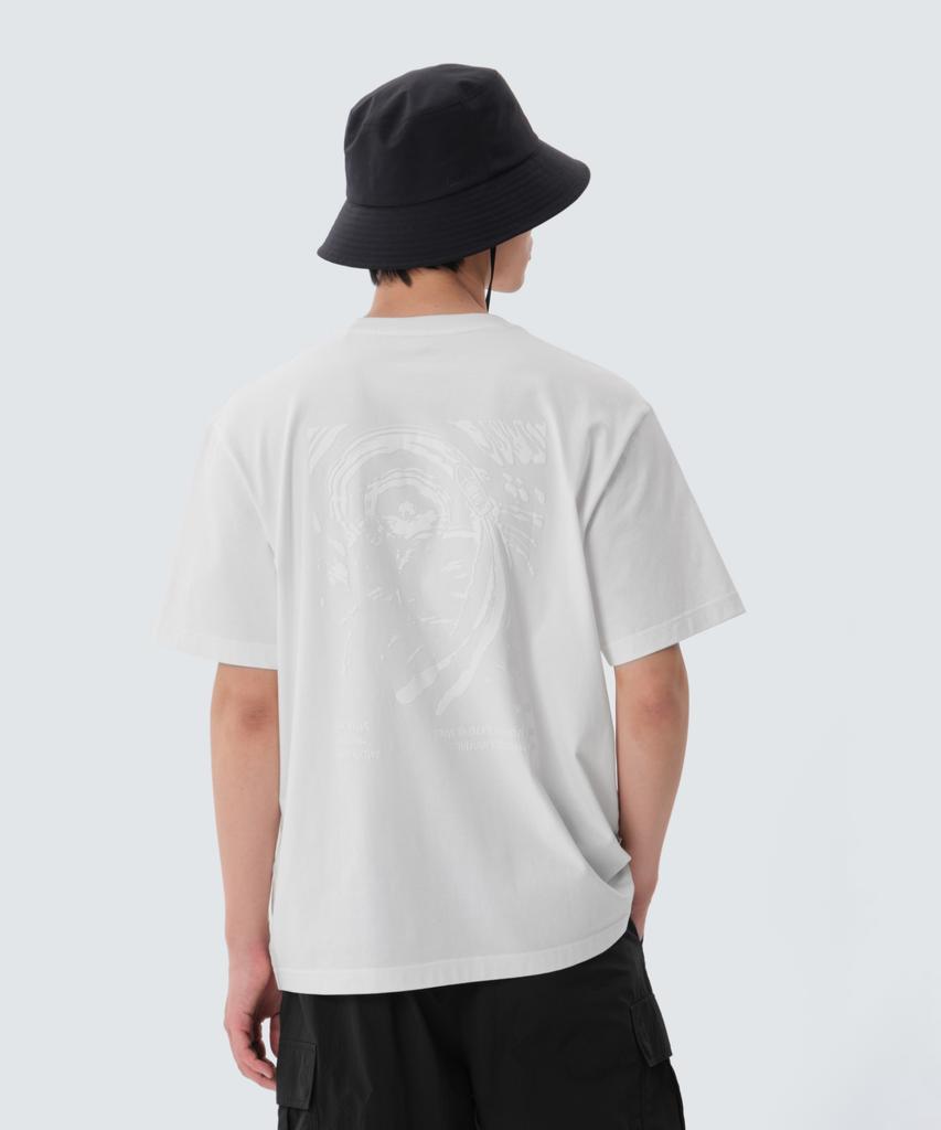 SNOWPEAK APPAREL Cotton Foam Graphic Short Sleeve T-Shirt (S25Mmfts66) Off White