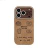 Applicable to iphone17promax mobile phone case artistic niche apple 16plus couple 15 coffee bread
