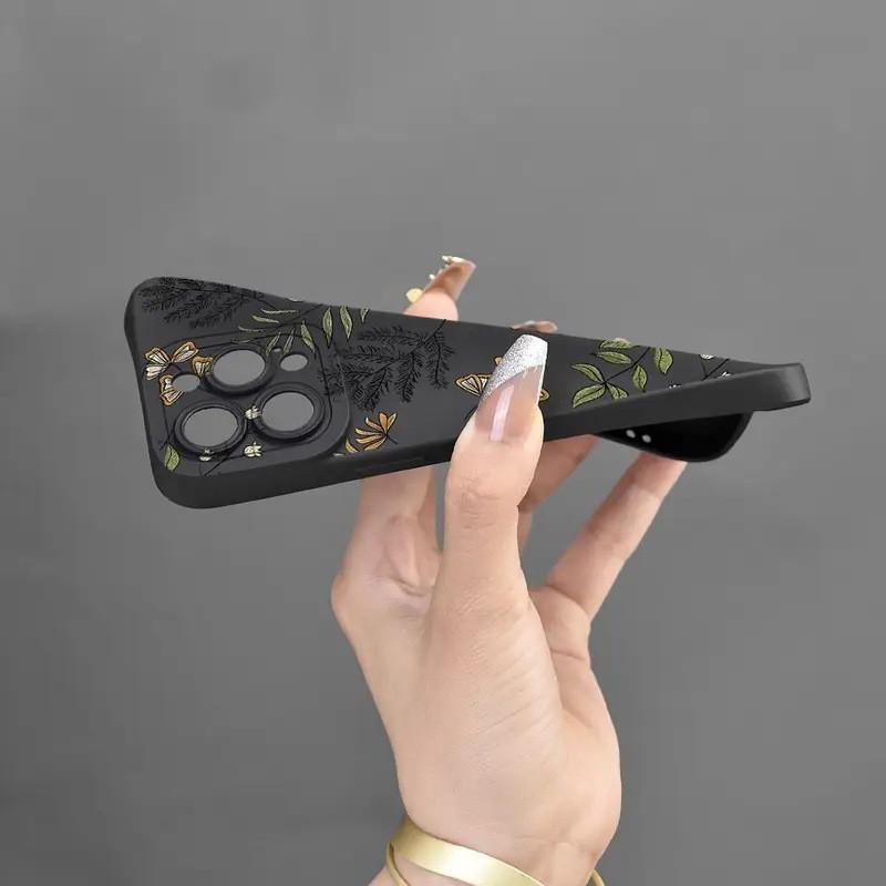 Printed Patterned Floral Phone Cover Case Covers Silicone TPU For Iphone Shockproof Resistant Phone Cover Cell Phone Case