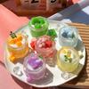 1 Piece Imitation Dessert Wet  Toy Kawaii Strawberry Milk Shake Cake Beverage Milk Tea Cup Soft Tpr Kids Toy Girl Gift