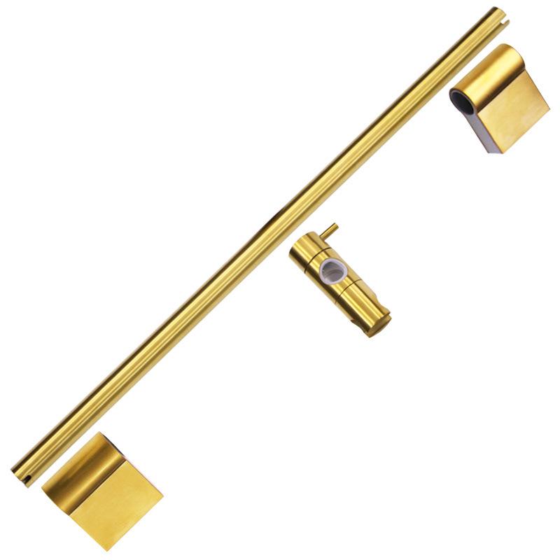 Adjustable 201 Stainless Steel Shower Rod & Head Holder