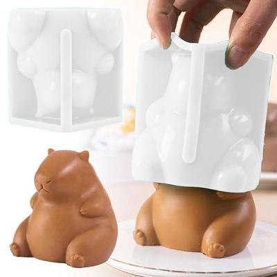 Cartoon Animal Milk Jelly Pudding Cute Capybara Silicone Mold Silicone Mould Home Kitchen Baking Accessories Party Restaurant