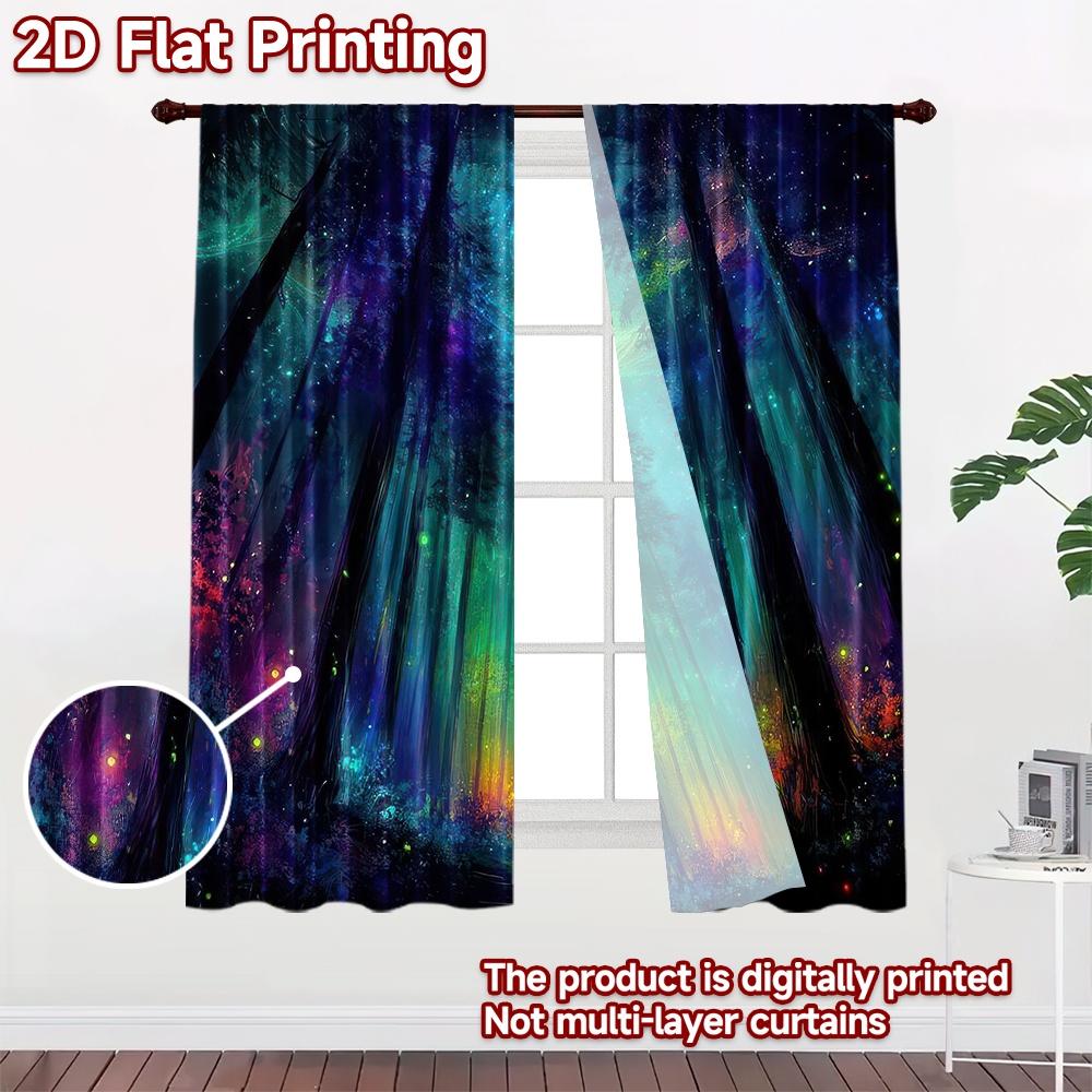 2D flat Photography Backdrop Photography Backdrop Colorful Enchanted Forest 100% Polyester Anniversary Perfect for Suitable