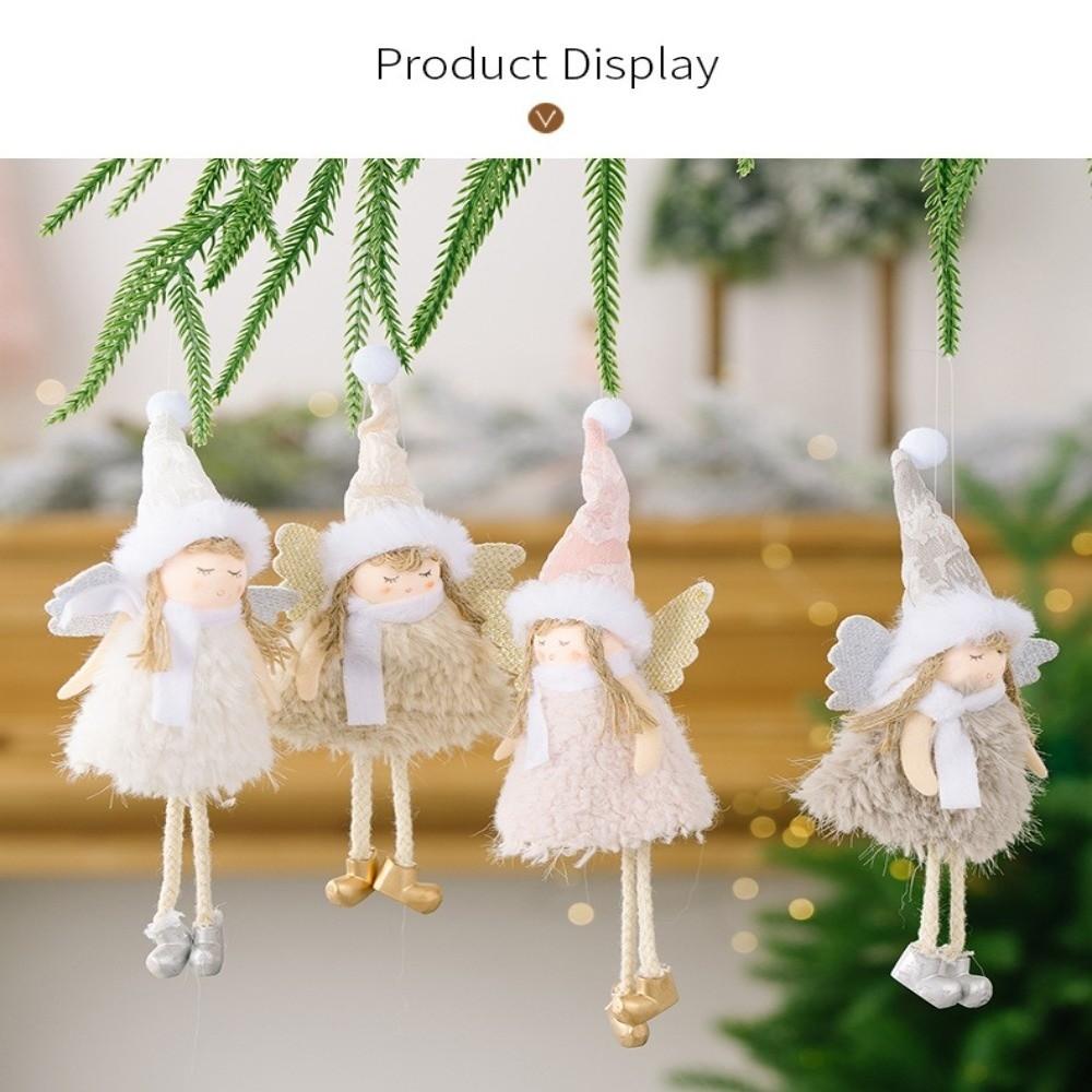 Pink Color Christmas Decoration Figurine Design Angel Pendant Christmas Tree Pendant  Holiday Decor