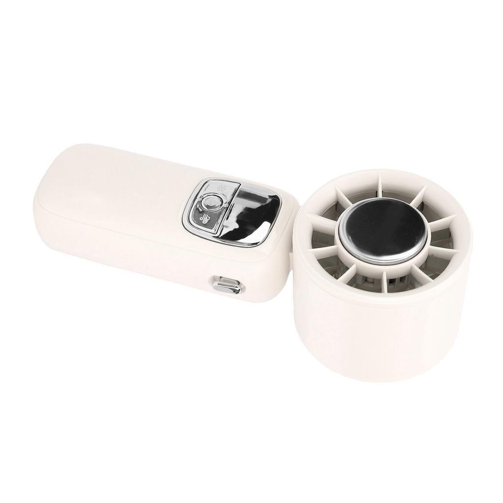 Portable Handheld Turbo Fan 100 Gears Ice Cooling Foldable Neck Hanging Mini Handheld Fan with LED Display for Travel