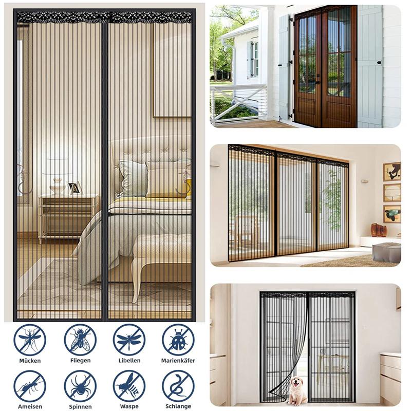 Summer Mosquito-Proof Mesh Screen Door Curtain Anti Mosquito Net Door Screen Auto Mesh Magnetic Screen Door