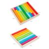Children Montessori Math Toys Parish Color Cognitive Board Fractional Stick Arithmetic Learning Educational Toys for Children