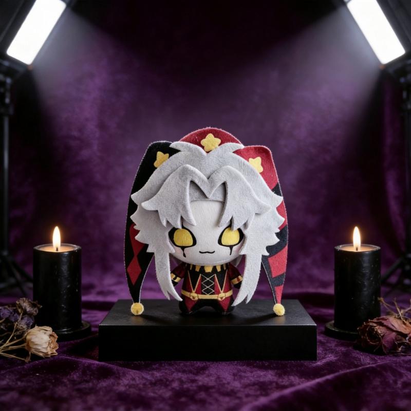 12Cm Funny Crying Style Circus Pierrot Harlequin Anime Plush Doll Stuffed Plushie Toy Soft Cute Cartoon Birthday Gift