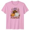 T-shirt Hello Pumpkin Unisex Autunno Regalo Per Lei