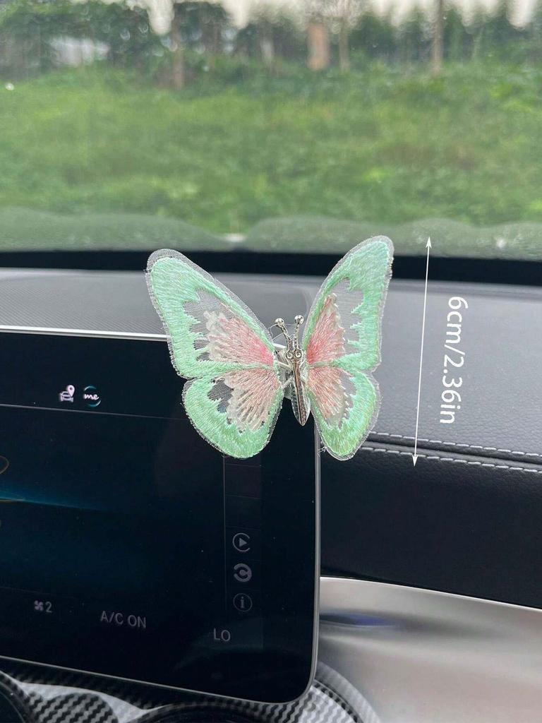 1pc Moving Butterfly Car Center Console Car Accessories Interior Decoration