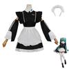 Hatsune Miku Maid Costume Sweet And Charming Black And White Dress For Cosplay Anime Fans