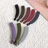 Frosted Banana Clip Fashion Banana Ponytail Holder Korean Style Solid Color Hair Clip Hairpins Barrettes Women Hair Accessories