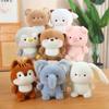 Table companion doll plush toy doll cute baby elephant animal doll table ornament children's learning companion gift