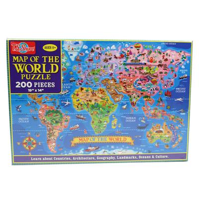 200 pezzi puzzle in legno assemblaggio immagine mappa del mondo mappa America puzzle giocattoli per adulti bambini giochi per bambini giocattoli regalo P183