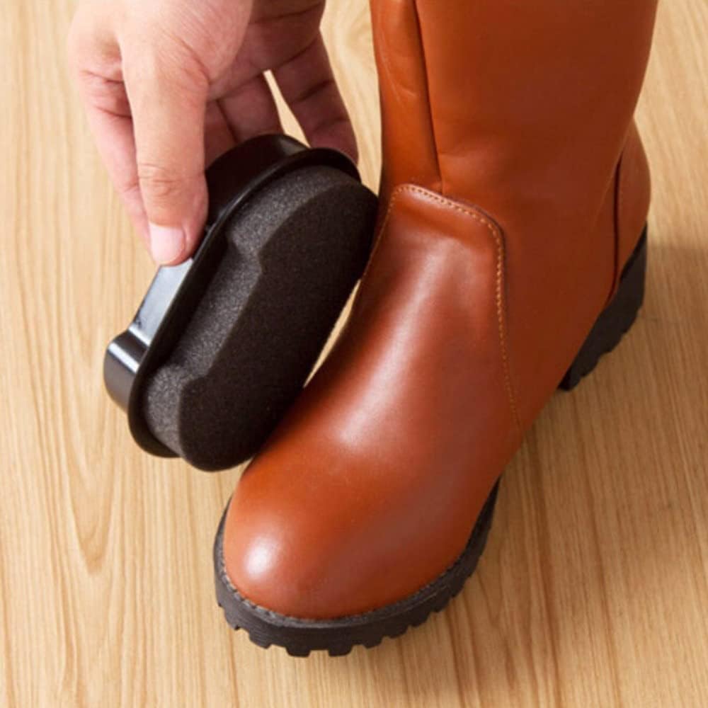 1/3pcs Double Sided Cleaning Sponge, 2-in-1 Function for Polishing Leather Shoes & Scrubbing, Quick Shine, Household Care Tool