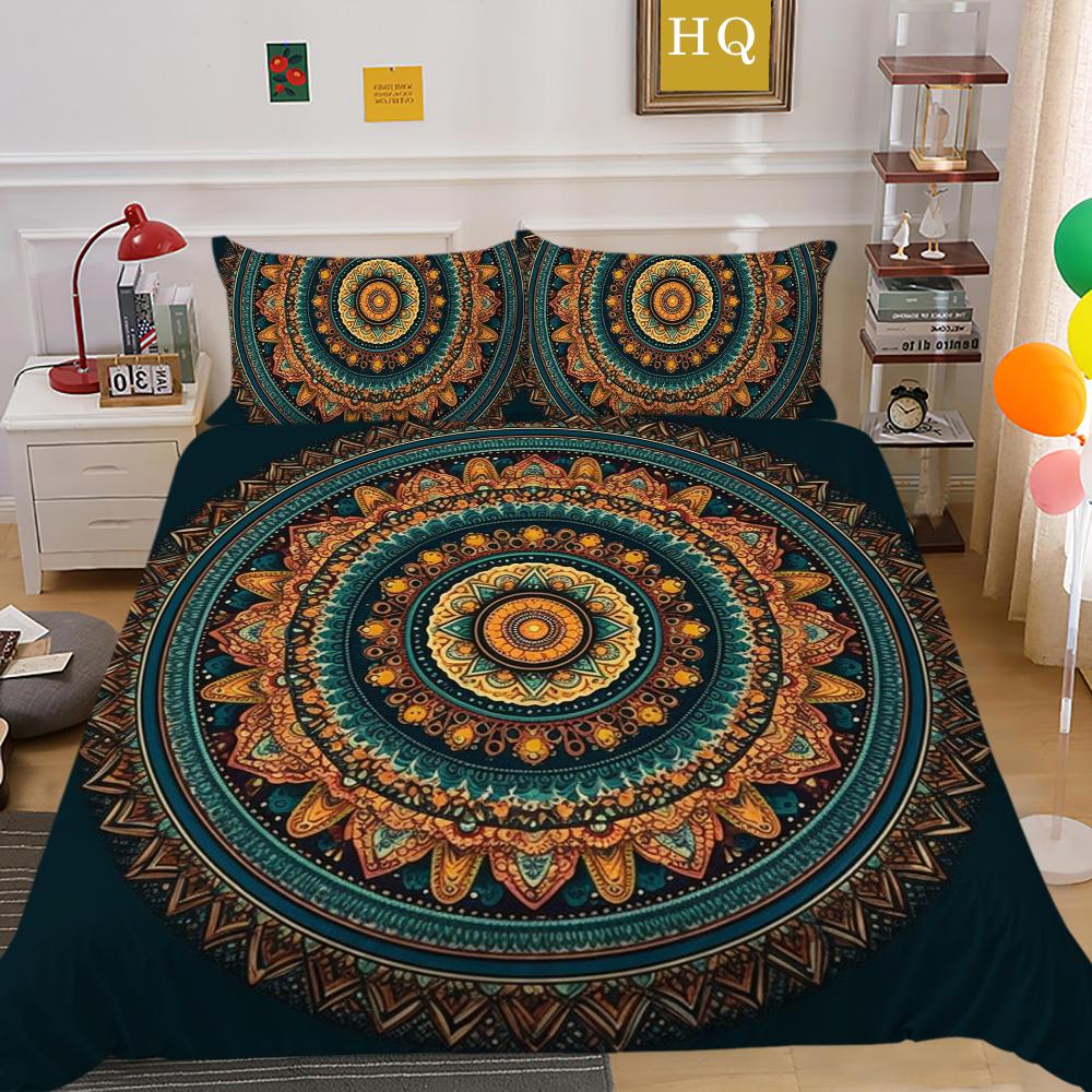 Set de lenjerie de pat Fashion Home Față de pernă imprimată poliester moale Seturi de husă de pilotă pentru bărbați de dimensiune dublă Decorarea casei