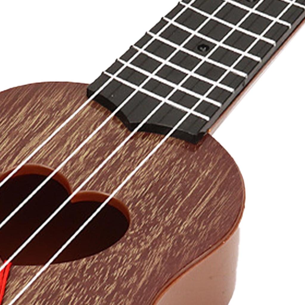 Mini plastová ukulele hračka pro děti, batolata, kytara, klasické ukulele nástroj se 4 strunami pro předškoláky, rané