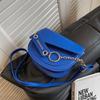 Nischendesign vielseitige ins Messenger Bag Damentasche 2025 neue trendige Mode Kontrastfarbe Satteltasche Damen Schultertasche