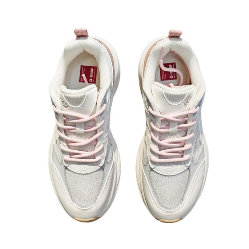 New Anta Cloud Rising Breathable Height Increase Low Top Chunky Sneakers Women's 122538882R-4