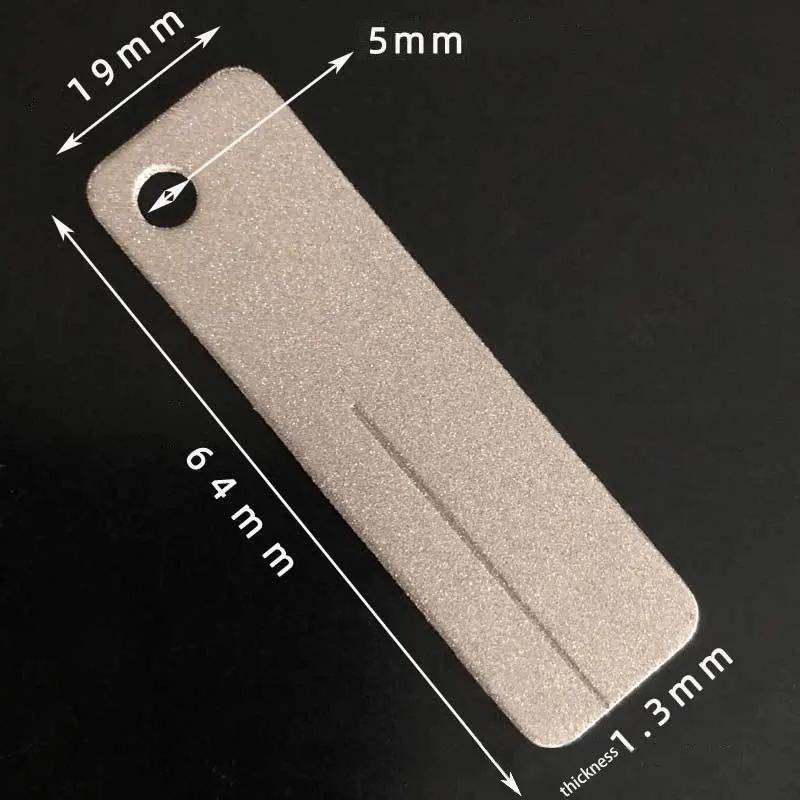 Fishing Hook Sharpener Portable Diamond Stone Fish Hook Sharpen Tools Knife Whetstone Keychain for Outdoor Fishing Accessories