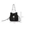 Handheld Jacquard Cloth Bucket Bag Chinese Style Drawstring High-end Women's Handbag Fashionable Small Shoulder