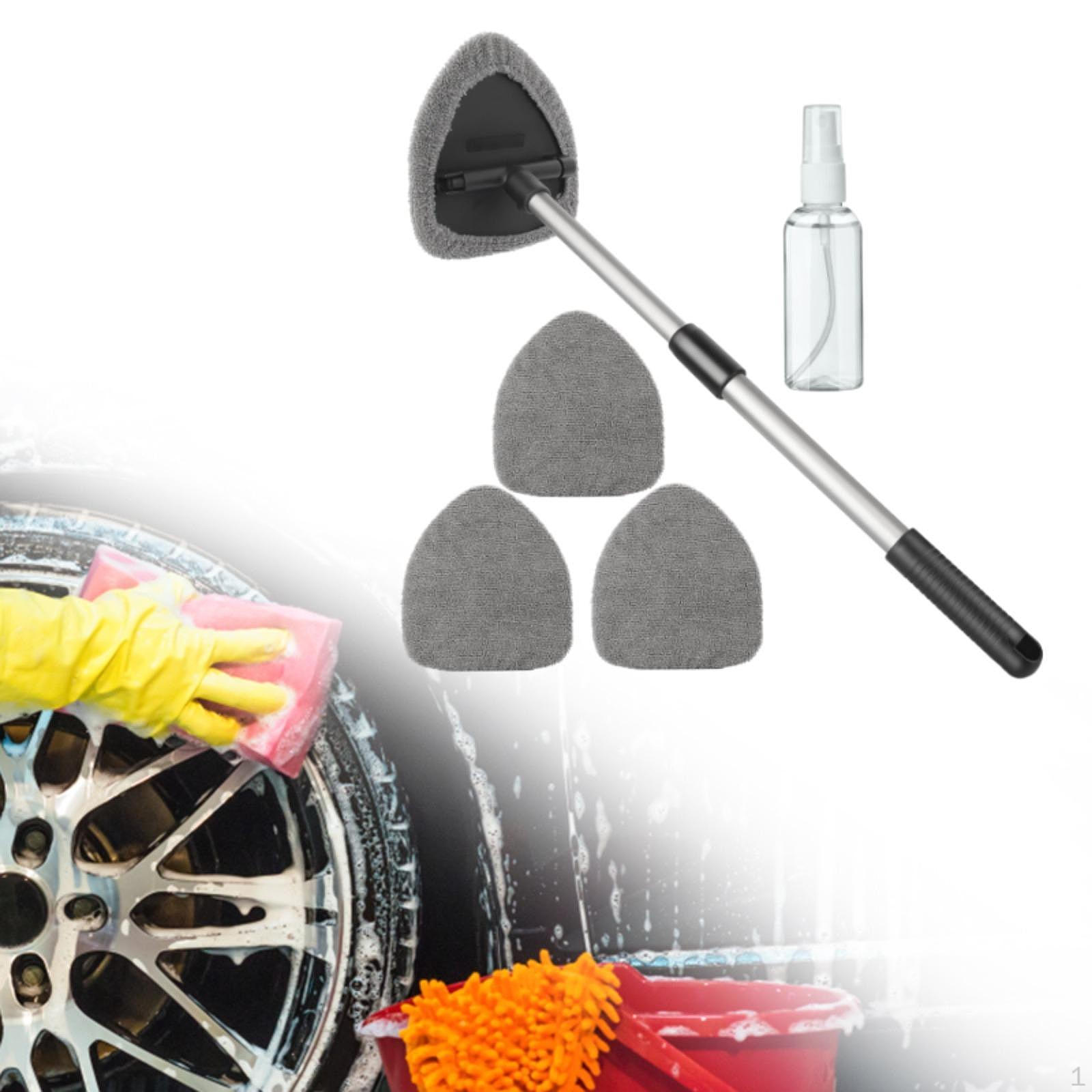 

Инструмент для очистки лобового стекла автомобиля Телескопическая ручка Многоцелевой для салона автомобиля Экстерьер Алюминиевый стержень Grey Pads