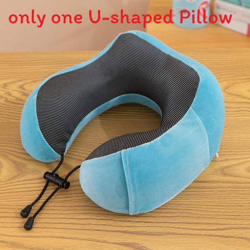 Modern U Shaped Memory Foam Cervical Pillow With Ultra Soft Fabric For Home And Travel