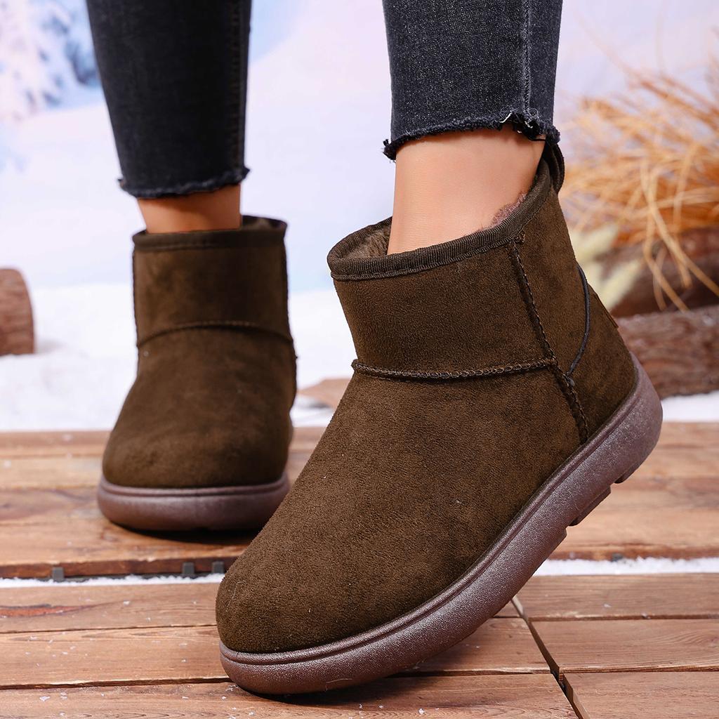 Sell Well in Winter Comfortable and Warm Thick Soled Women's Boots Fashionable New Round Toe Casual Elegant Snow Boots