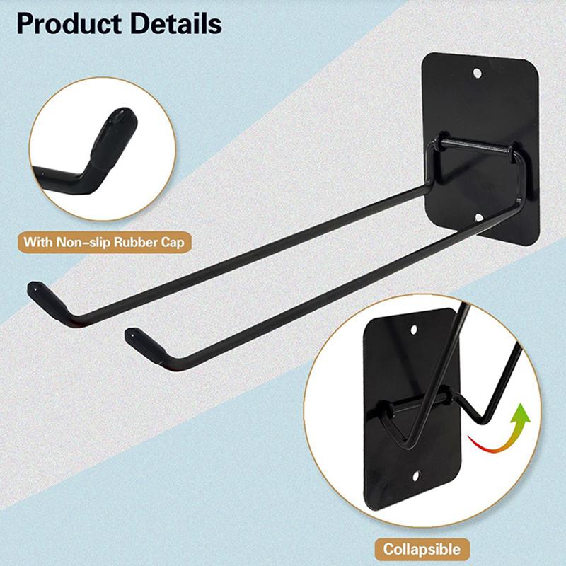 

Складная система хранения инструментов Крючки Настенный держатель Гаражное хранение Многоцелевой Садовый органайзер Для склада Гаражный настенный крюк 1PC