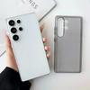 Matte Slim HD Clear Corrugated Pattern Phone Case For Samsung Galaxy S25 S24 S23 Ultra Plus Shockproof Ultra Thin Stripes Cover