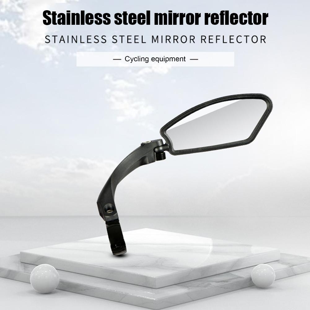 Wide Range Safety Bicycle Handlebar Mirror Rear Reflector Adjustable Rotatable Electric Mountain Bike Rearview Mirrors Parts