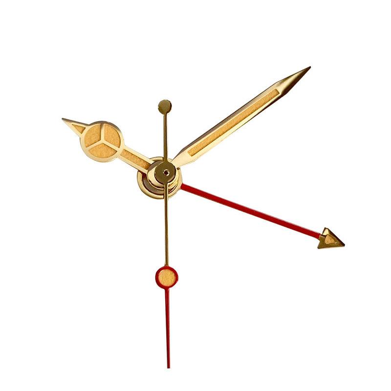 

New Vintage Yellow Gold Watch Hand Needles fit NH34A NH34 GMT Automatic Movement For Diver Men Watch Accessories Set Parts GMT hand only