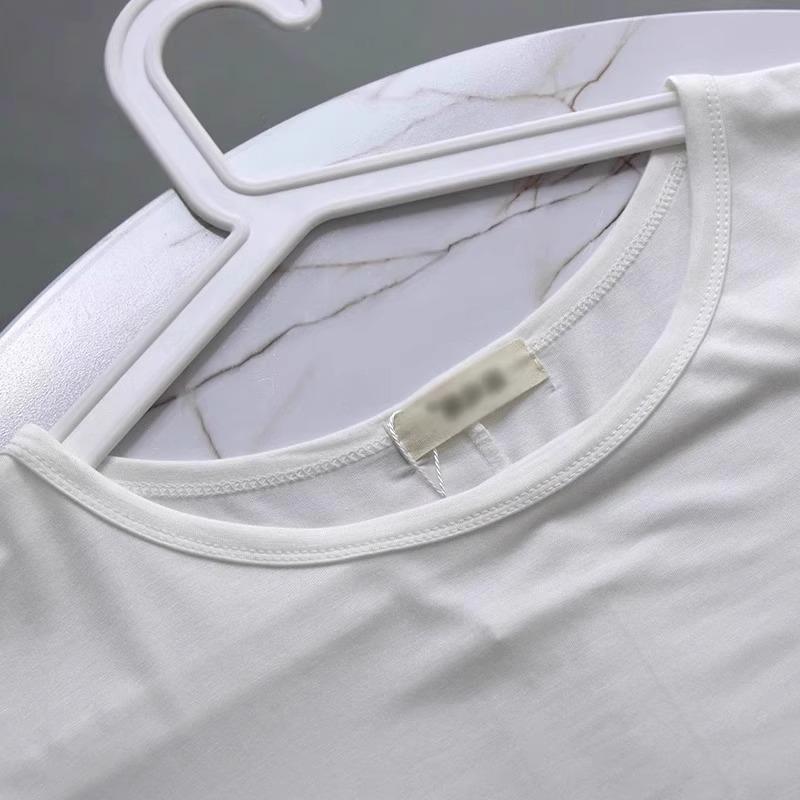 Plus Size Modal Ice Silk Short-Sleeve T-Shirt for Women - Summer Loose Fit with Mid-Length and Hip-Covering Design