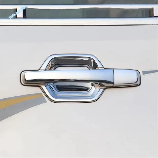 Car Door Outside Handles Door Bowls Sticker Cover Trim For Mitsubishi Pajero V97 V93 V80 Montero Limited 2009 - Accessories